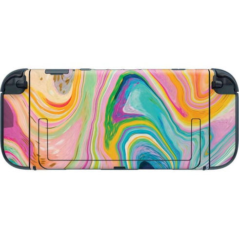 Rainbow Marble by Etta Vee Nintendo Switch 2 (2025) with Joy-Con Skin